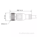 M12 Cavo/Connettore/Sensore/LED di luce esterna